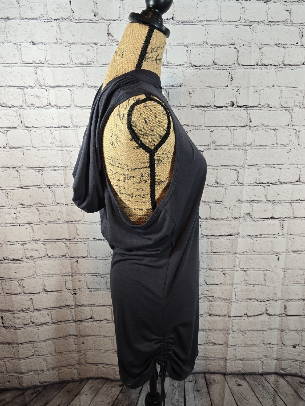 VENUS Gray Sleeveless Hoodie Swim Coverup with Front Zip Size M - Picture 6 of 15